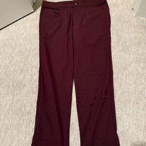 Lululemon Men ABC Slim Fit Pant Warpstreme - Burgundy Red Maroon